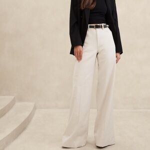 Banana Republic Italian Linen-Cotton Wide Leg Jean